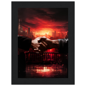 Poster premium en papier mat encadré en bois PARABATAI