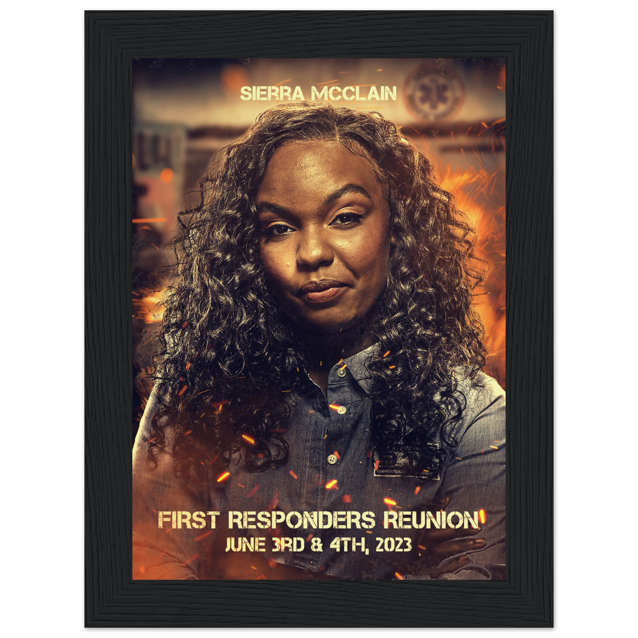 Poster premium en papier mat encadré en bois SIERRA MCCLAIN