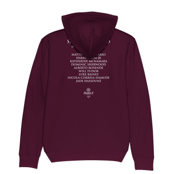 Sweat à capuche unisexe bio ENTER THE SHADOW WORLD POSTER