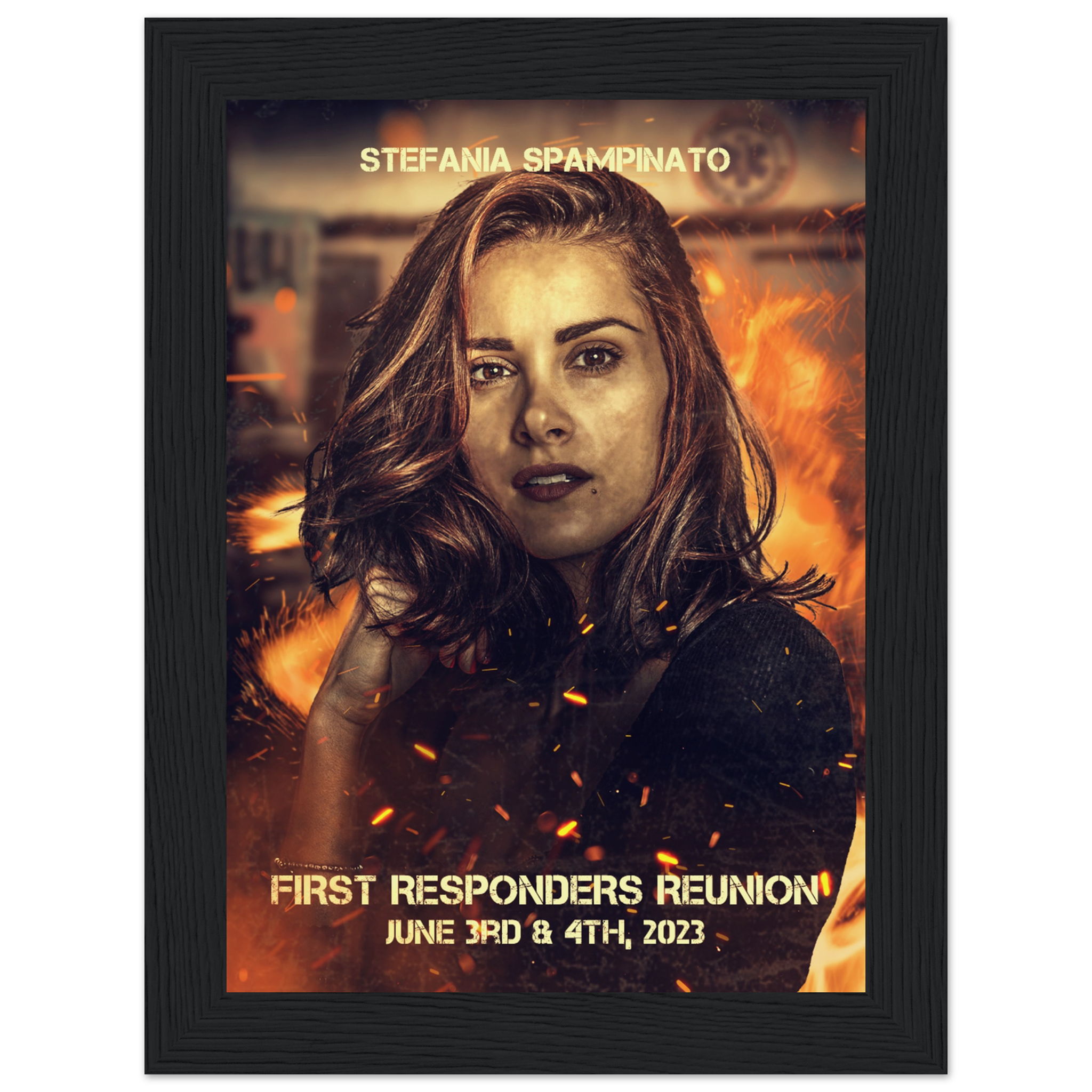 Poster premium en papier mat encadré en bois STEFANIA SPAMPINATO