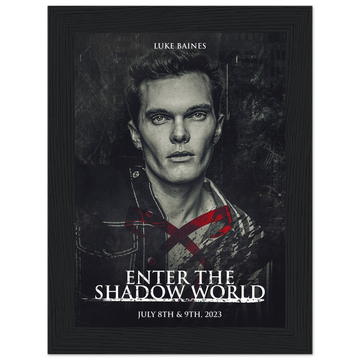 Poster premium en papier mat encadré en bois LUKE BAINES