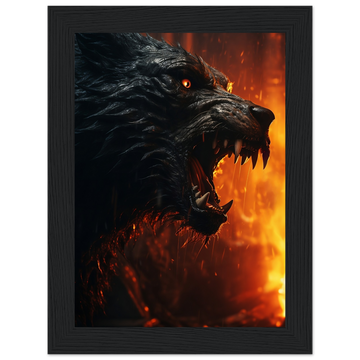 Poster premium en papier mat encadré en bois DOWNWORLDERS