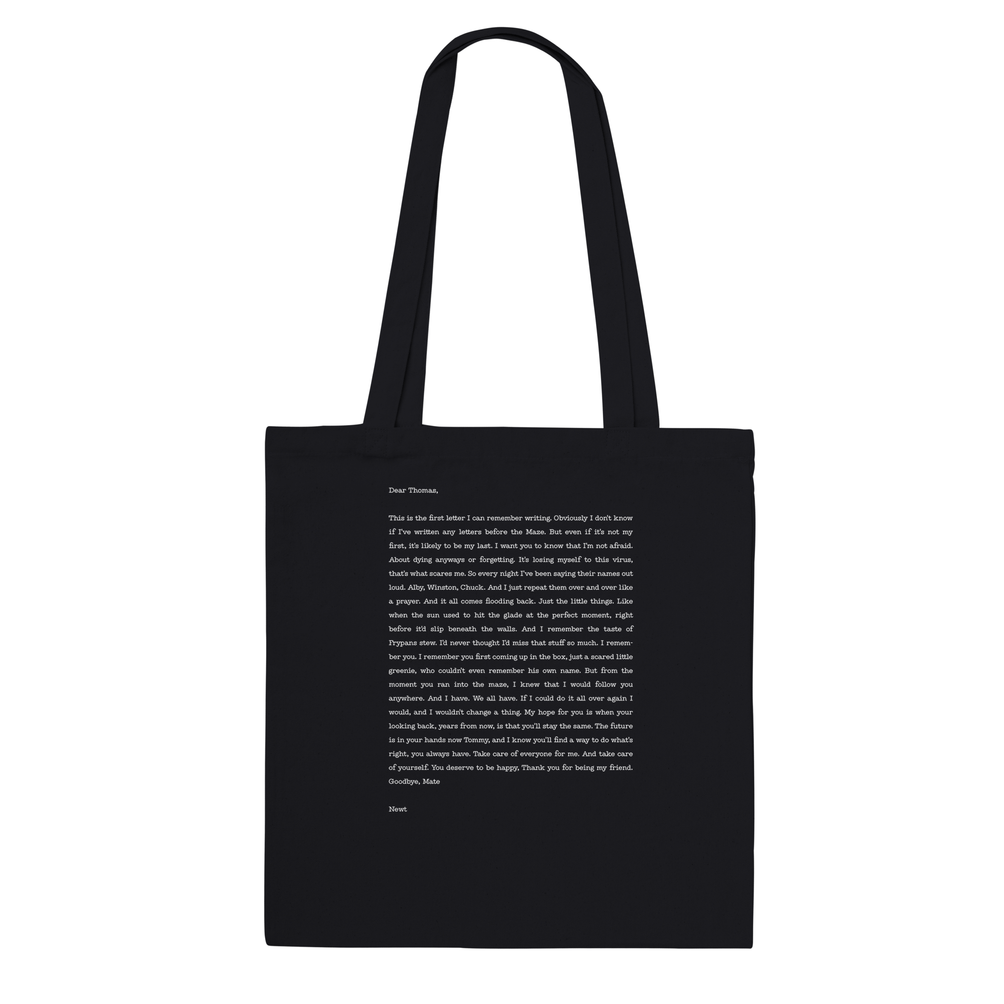 Tote bag Lettre de Newt