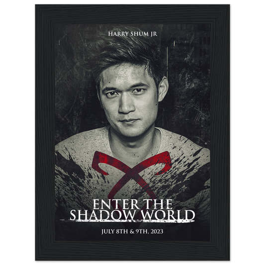 Poster premium en papier mat encadré en bois HARRY SHUM JR
