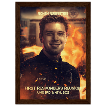 Poster premium en papier mat encadré en bois RONEN RUBINSTEIN