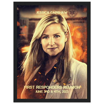 Poster premium en papier mat encadré en bois JESSICA CAPSHAW