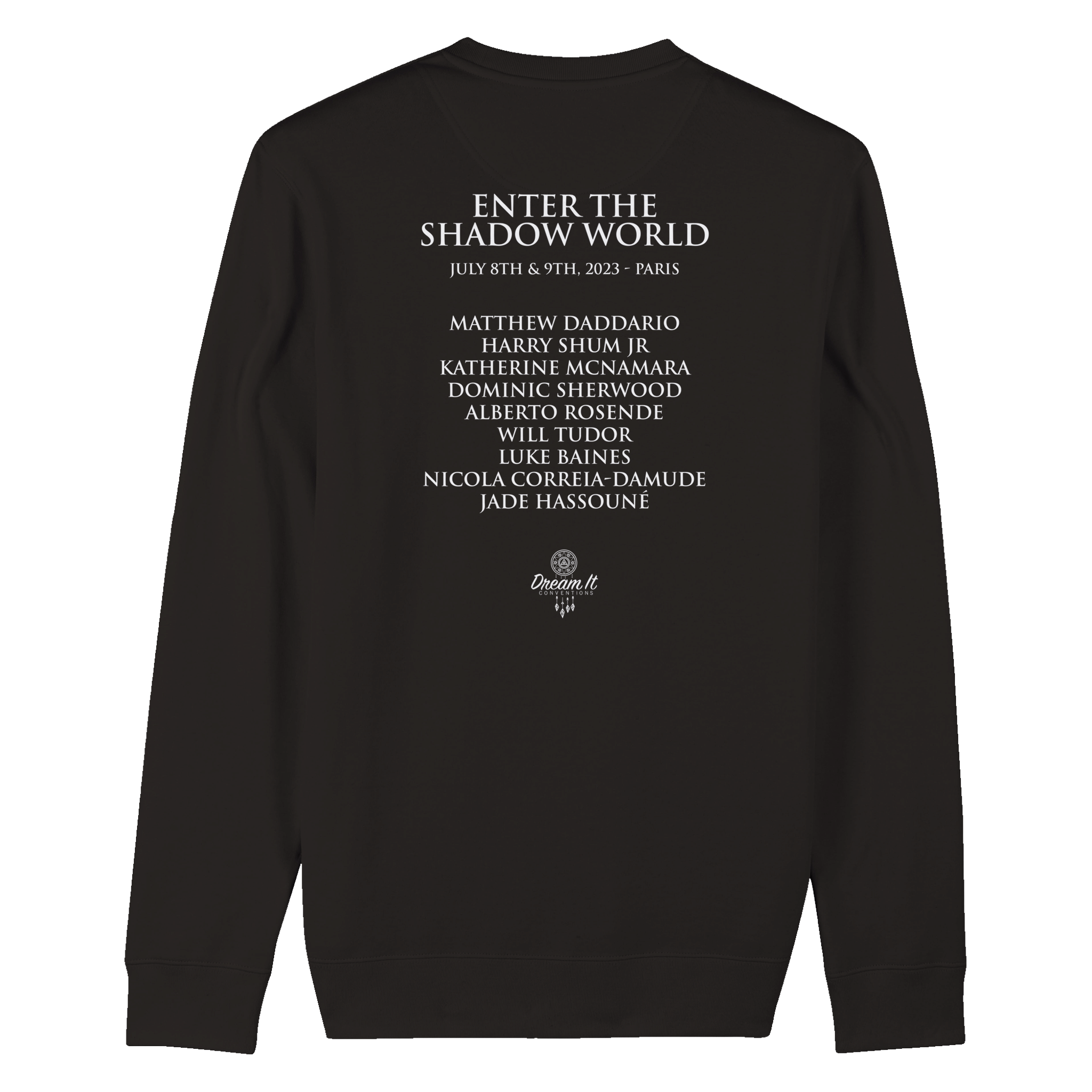 Sweat-shirt unisexe bio ENTER THE SHADOW WORLD OFFICIAL