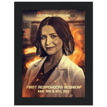 Poster premium en papier mat encadré en bois CATERINA SCORSONE