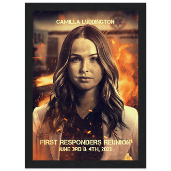 Poster premium en papier mat encadré en bois CAMILLA LUDDINGTON