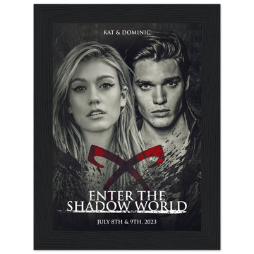 Poster premium en papier mat encadré en bois KAT & DOMINIC