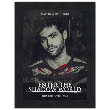 Poster premium en papier mat encadré en bois MATTHEW DADDARIO