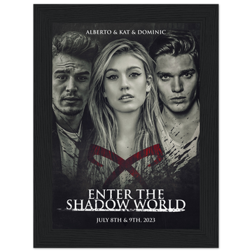 Poster premium en papier mat encadré en bois ALBERTO & KAT & DOMINIC