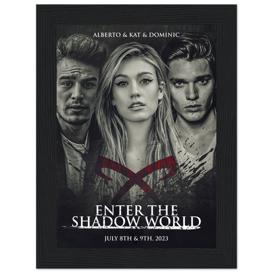 Poster premium en papier mat encadré en bois ALBERTO & KAT & DOMINIC