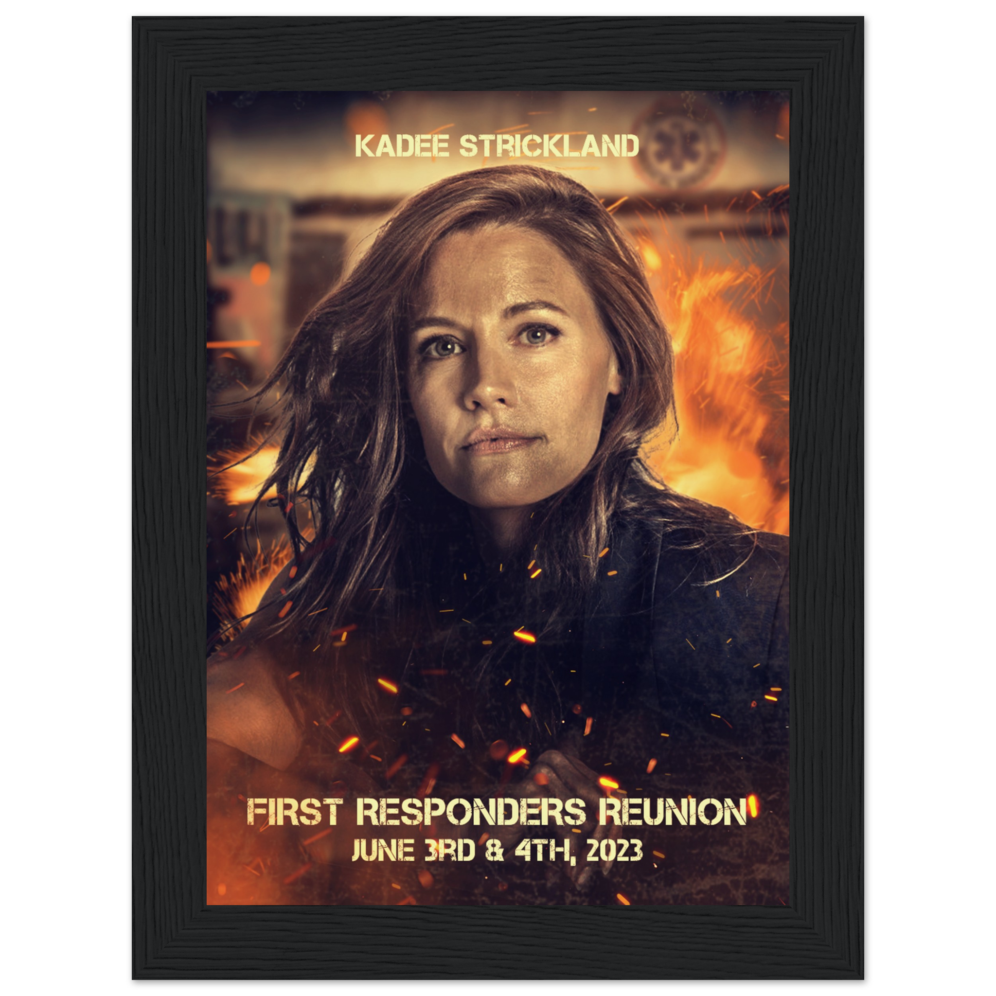 Poster premium en papier mat encadré en bois KADEE STRICKLAND