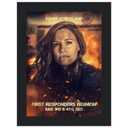 Poster premium en papier mat encadré en bois KADEE STRICKLAND
