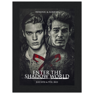 Poster premium en papier mat encadré en bois DOMINIC & ALBERTO