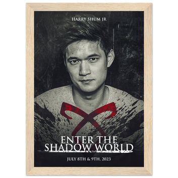 Poster premium en papier mat encadré en bois HARRY SHUM JR