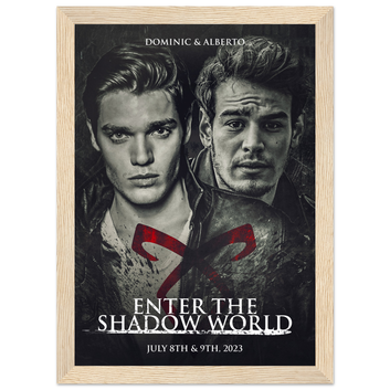 Poster premium en papier mat encadré en bois DOMINIC & ALBERTO