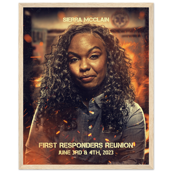 Poster premium en papier mat encadré en bois SIERRA MCCLAIN