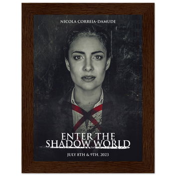 Poster premium en papier mat encadré en bois NICOLA CORREIA-DAMUDE