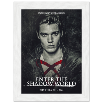 Poster premium en papier mat encadré en bois DOMINIC SHERWOOD