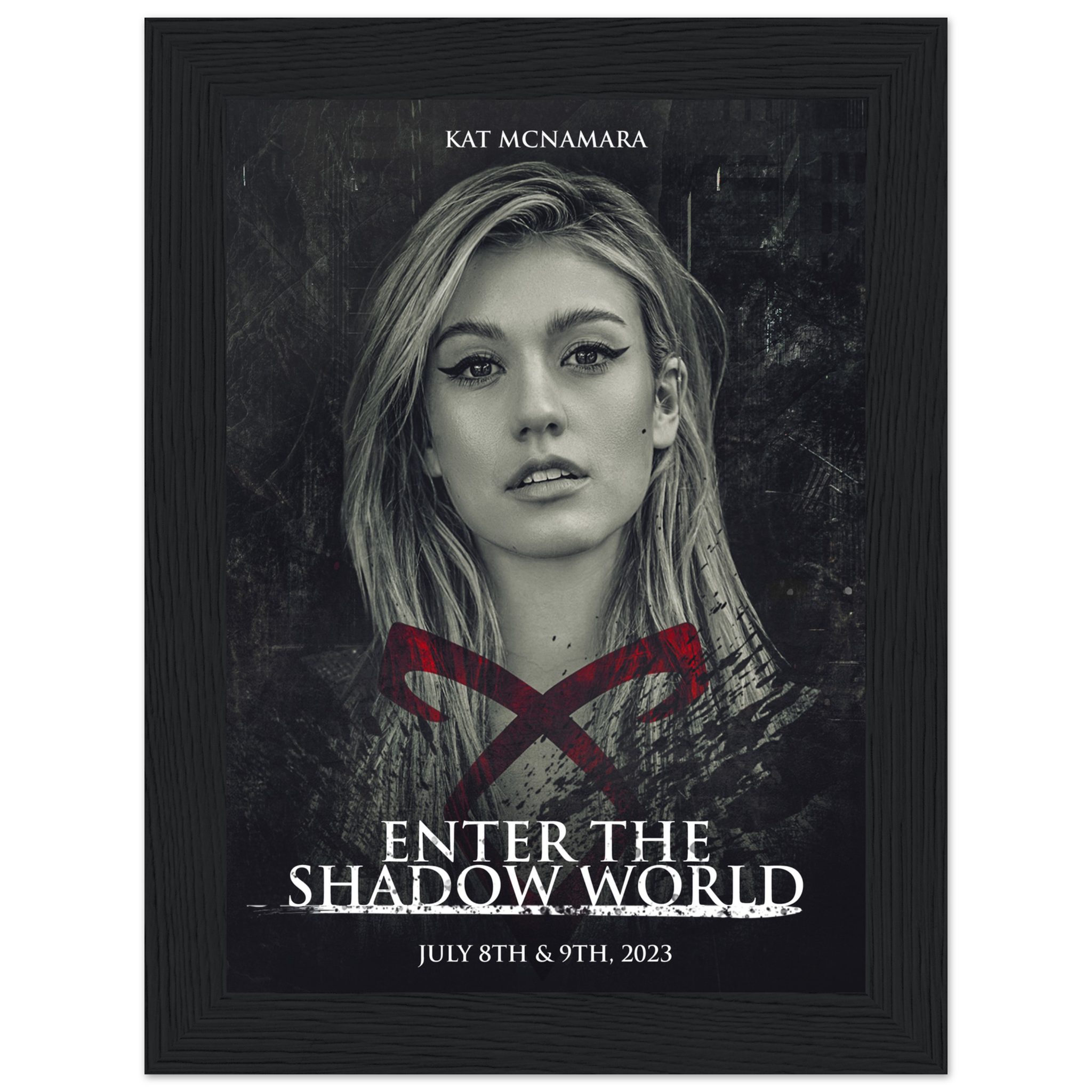 Poster premium en papier mat encadré en bois KAT MCNAMARA