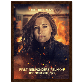 Poster premium en papier mat encadré en bois KADEE STRICKLAND