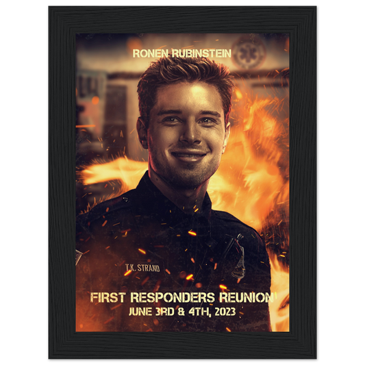 Poster premium en papier mat encadré en bois RONEN RUBINSTEIN