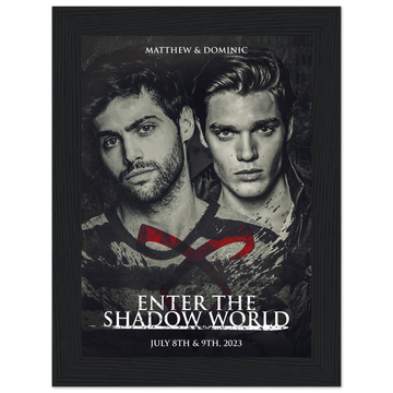 Poster premium en papier mat encadré en bois MATTHEW & DOMINIC