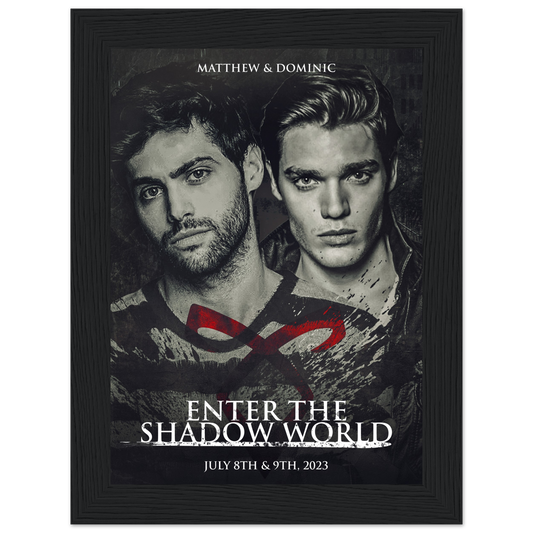Poster premium en papier mat encadré en bois MATTHEW & DOMINIC