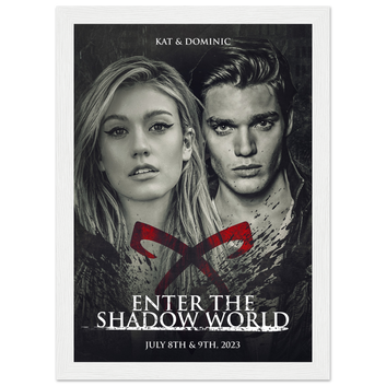 Poster premium en papier mat encadré en bois KAT & DOMINIC