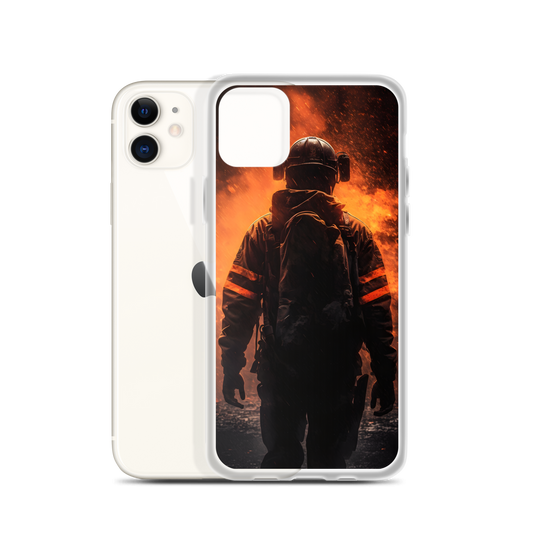 Coque pour iPhone® Firefighter in the flames