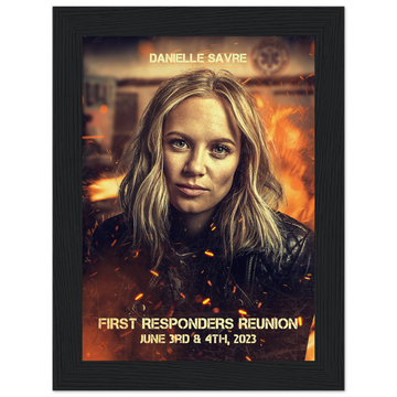 Poster premium en papier mat encadré en bois DANIELLE SAVRE