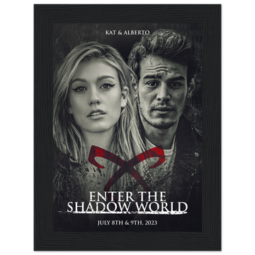 Poster premium en papier mat encadré en bois KAT & ALBERTO