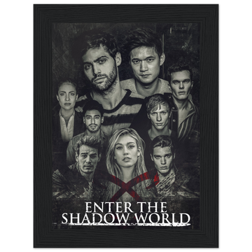 Poster premium en papier mat encadré en bois SHADOW FAMILY