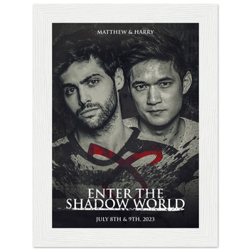 Poster premium en papier mat encadré en bois MATTHEW & HARRY