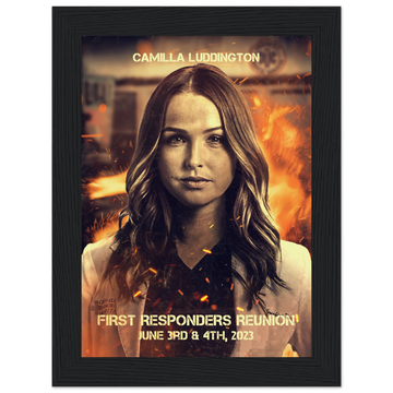 Poster premium en papier mat encadré en bois CAMILLA LUDDINGTON
