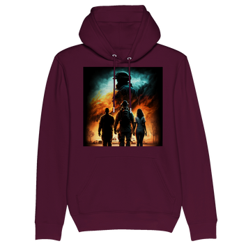 Sweat à capuche unisexe bio Pure Fire