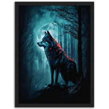 Poster premium en papier mat encadré en bois TRUE ALPHA