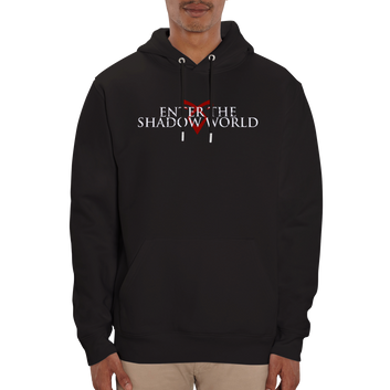 Sweat à capuche unisexe bio ENTER THE SHADOW WORLD