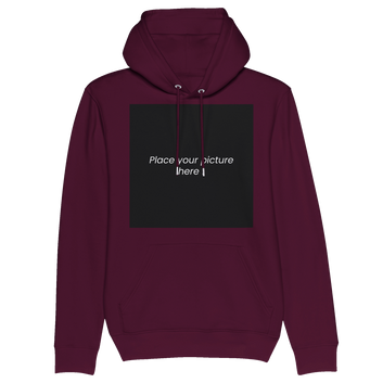 Sweat à capuche unisexe bio personnalisable - Devant