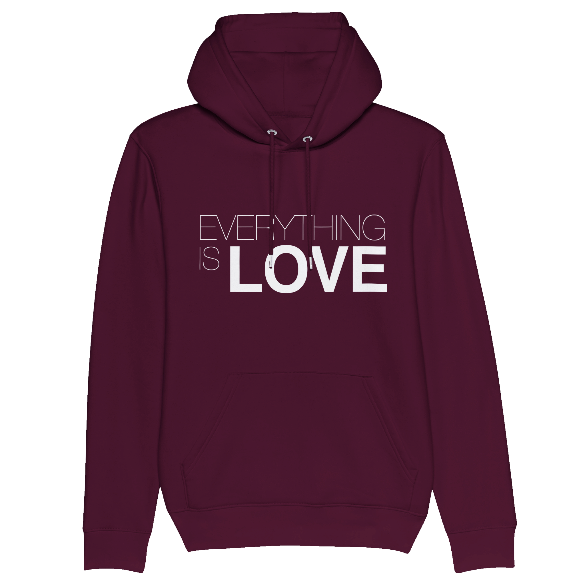 Sweat à capuche unisexe bio Everything Is Love