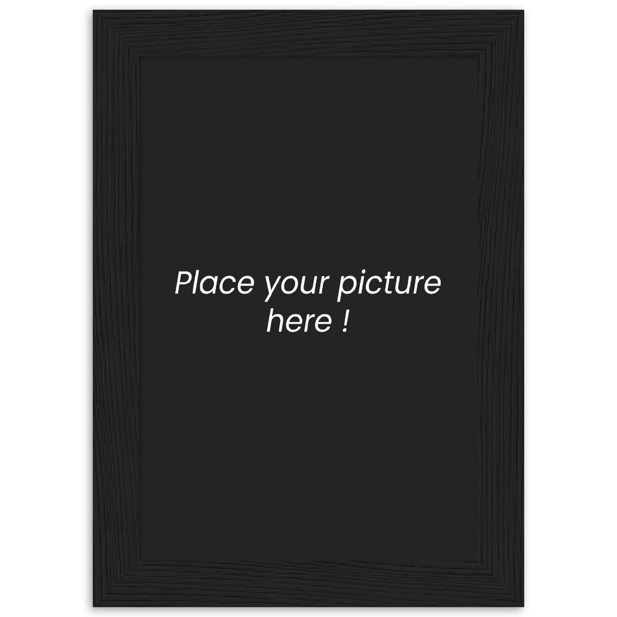 Poster premium en papier mat encadré en bois personnalisable