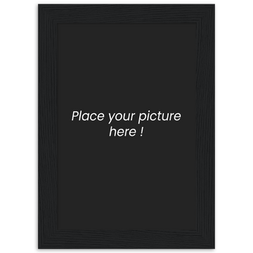 Poster premium en papier mat encadré en bois personnalisable