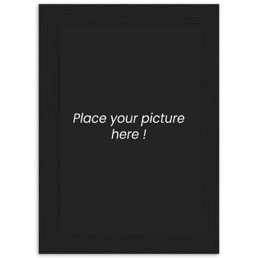 Poster premium en papier mat encadré en bois personnalisable