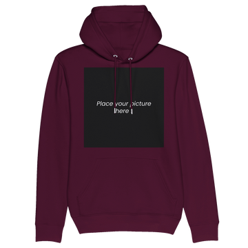 Sweat à capuche unisexe bio personnalisable - Devant