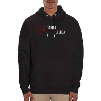 Sweat à capuche unisexe bio CARINA DELUCA