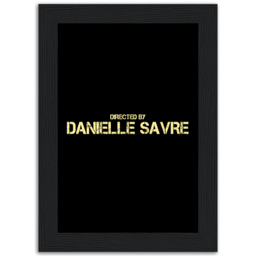 Poster premium en papier mat encadré en bois Directed By Danielle Savre