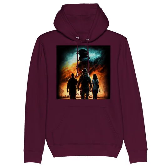 Sweat à capuche unisexe bio Pure Fire