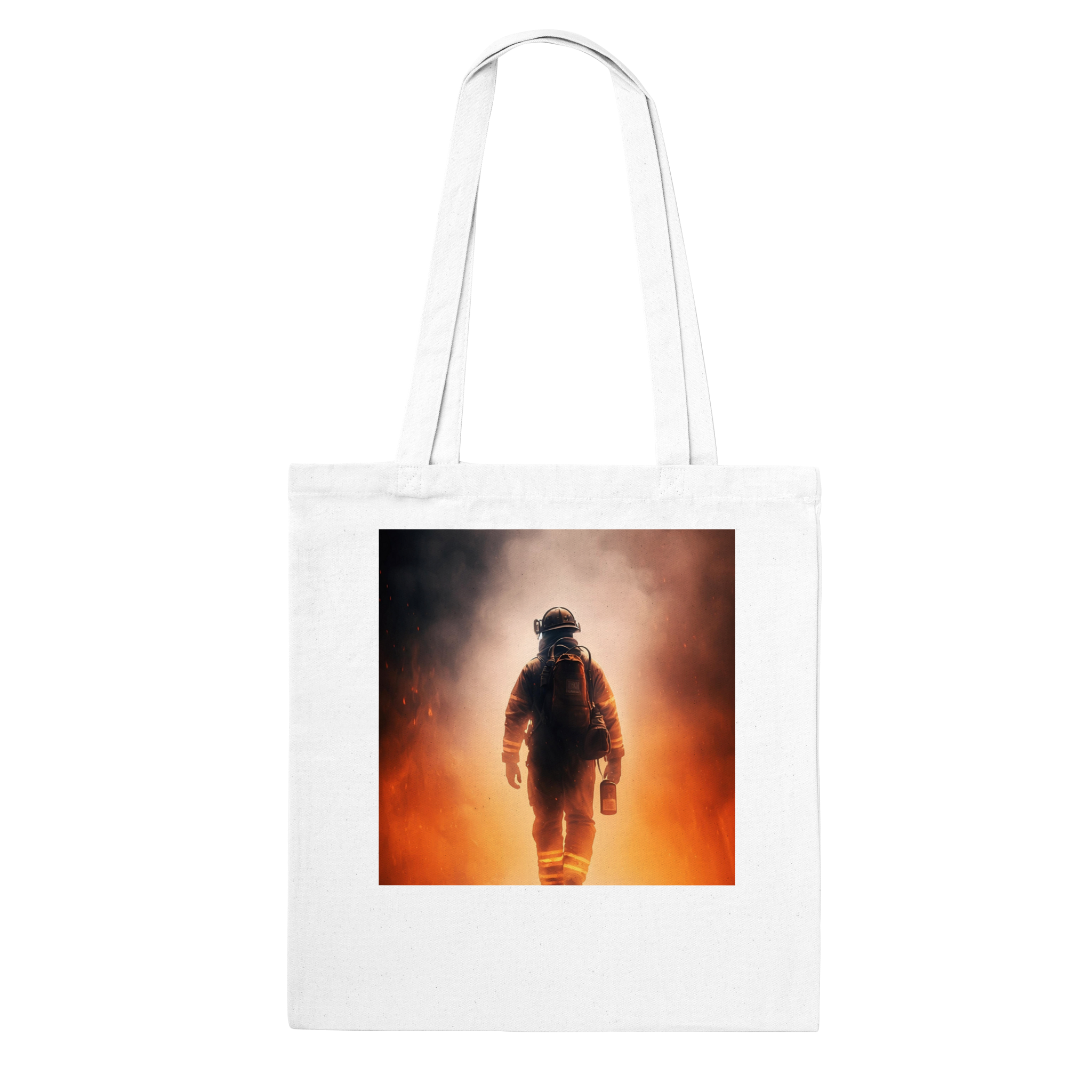 Fire Fighter Tote Bag